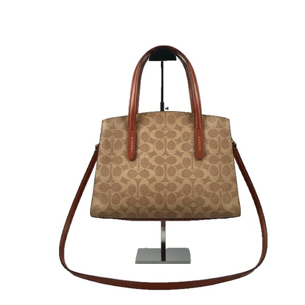 Coach Carter Carryall Signature Satchel Purse-32749 beige brown authentic Bag